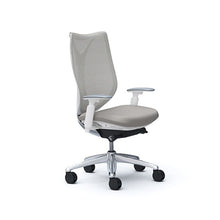 Cargar imagen en el visor de la galería, Silla Ergonómica Sabrina Estructura Blanca Malla Gris