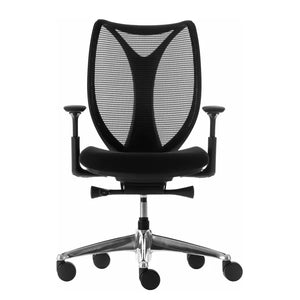 Silla Ergonómica Sabrina Estructura Negra Malla Negra